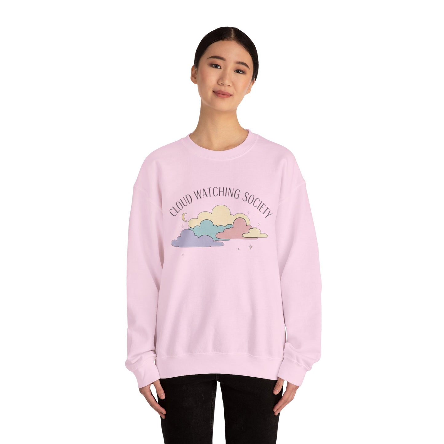 Cloud Watching Society Sweatshirt — Cozy Retro Pastel Crewneck alternate view 8