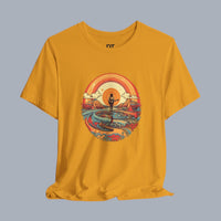 Retro Woodstock Sunset T-Shirt — Silhouette Beach Tee