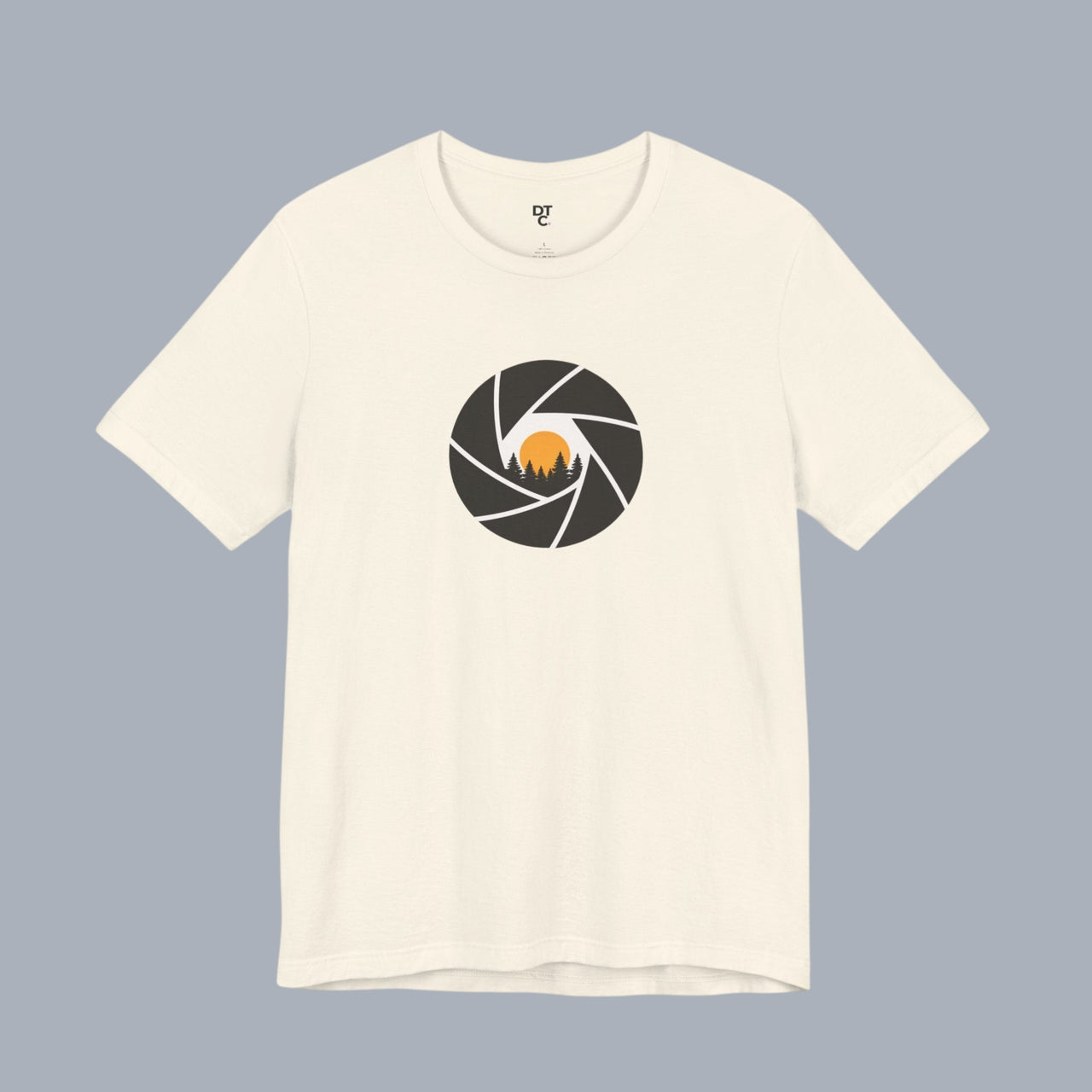 Camera Aperture Mountain T-Shirt — Photography & Outdoor Adventure Tee alternate view 19