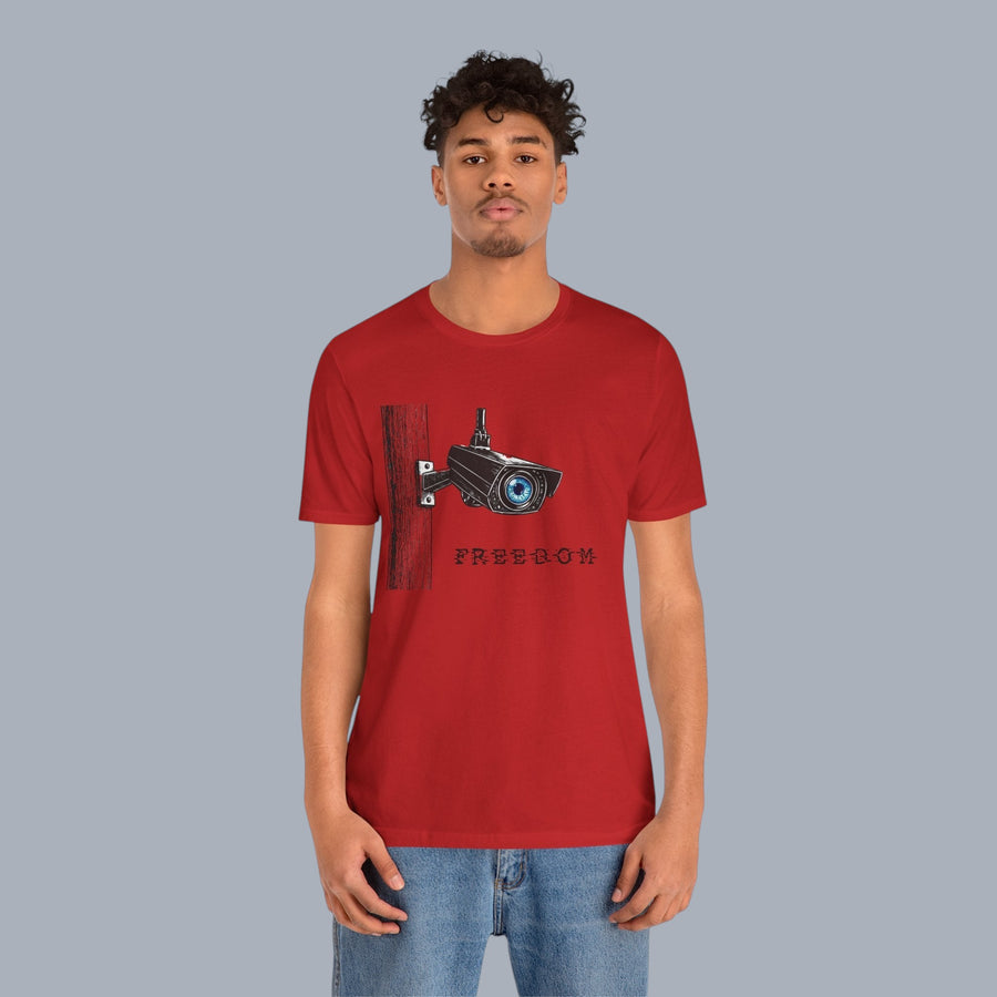 Surveillance Camera 'Freedom' Graphic T-Shirt alternate view 22