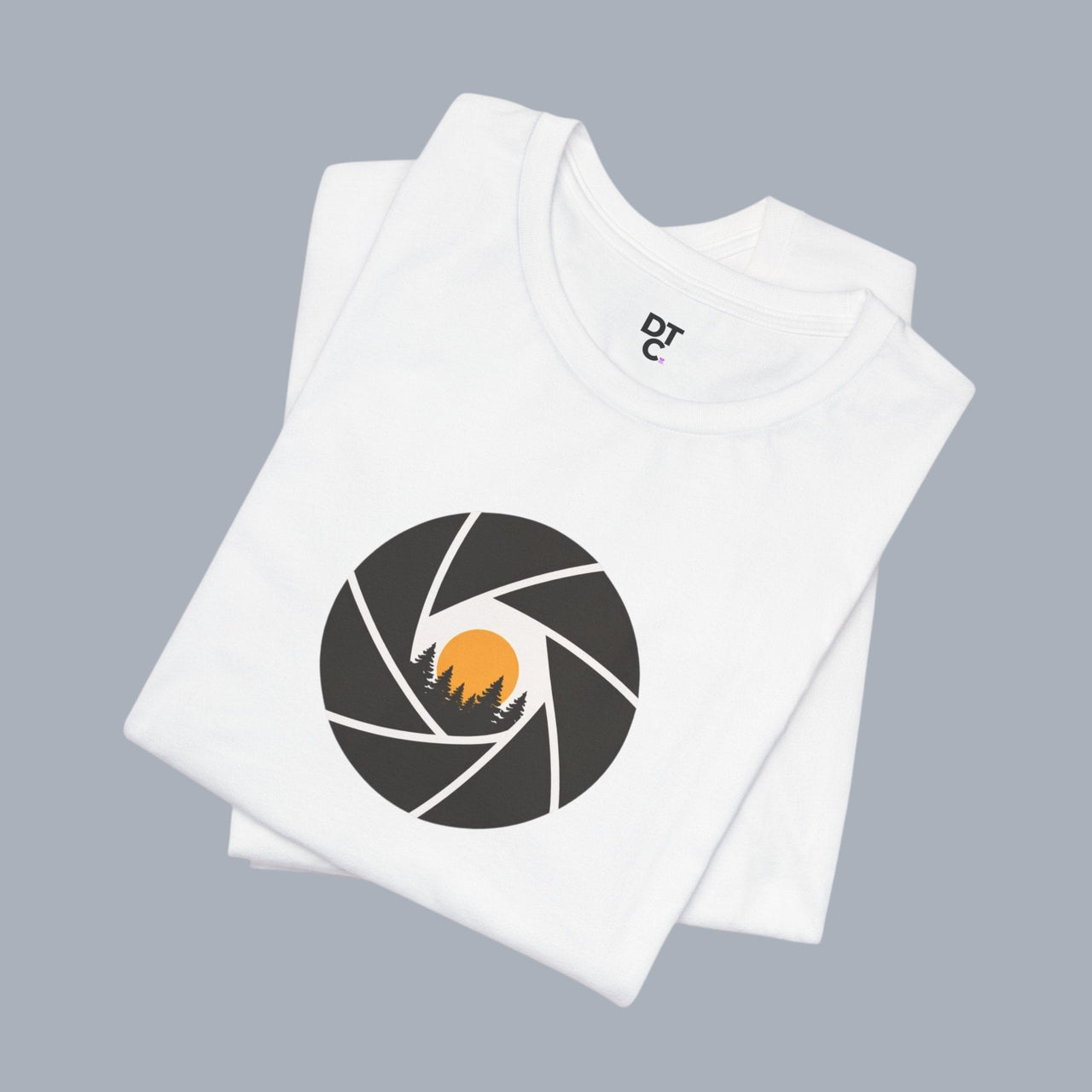 Camera Aperture Mountain T-Shirt — Photography & Outdoor Adventure Tee alternate view 11