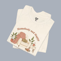 Homebody and Happy Tee | homebody, nesting hygge aesthetic