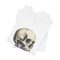 Skull with Purple Crystals Tee — Gothic Skull Crystal T‑Shirt alternate view 5