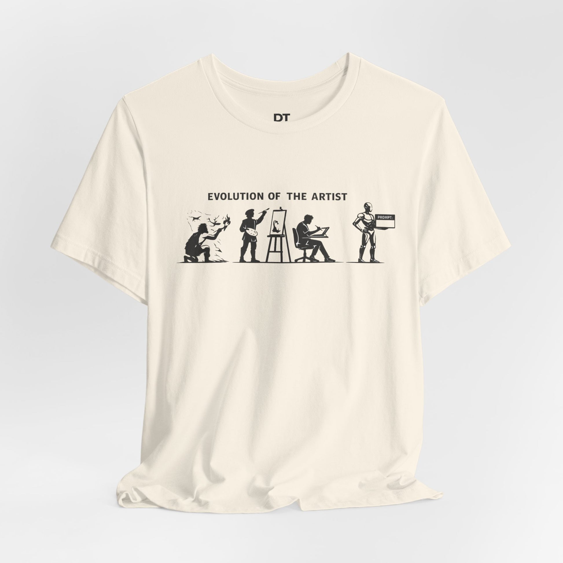 Artist Evolution T-Shirt – “Evolution of the Artist” Graphic Tee product photo