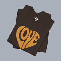 Love Heart Tee — Retro 70s Groove Graphic T-Shirt
