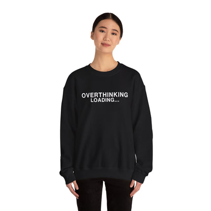 Overthinking Loading... Sweatshirt — Funny Mental Health Crewneck alternate view 7