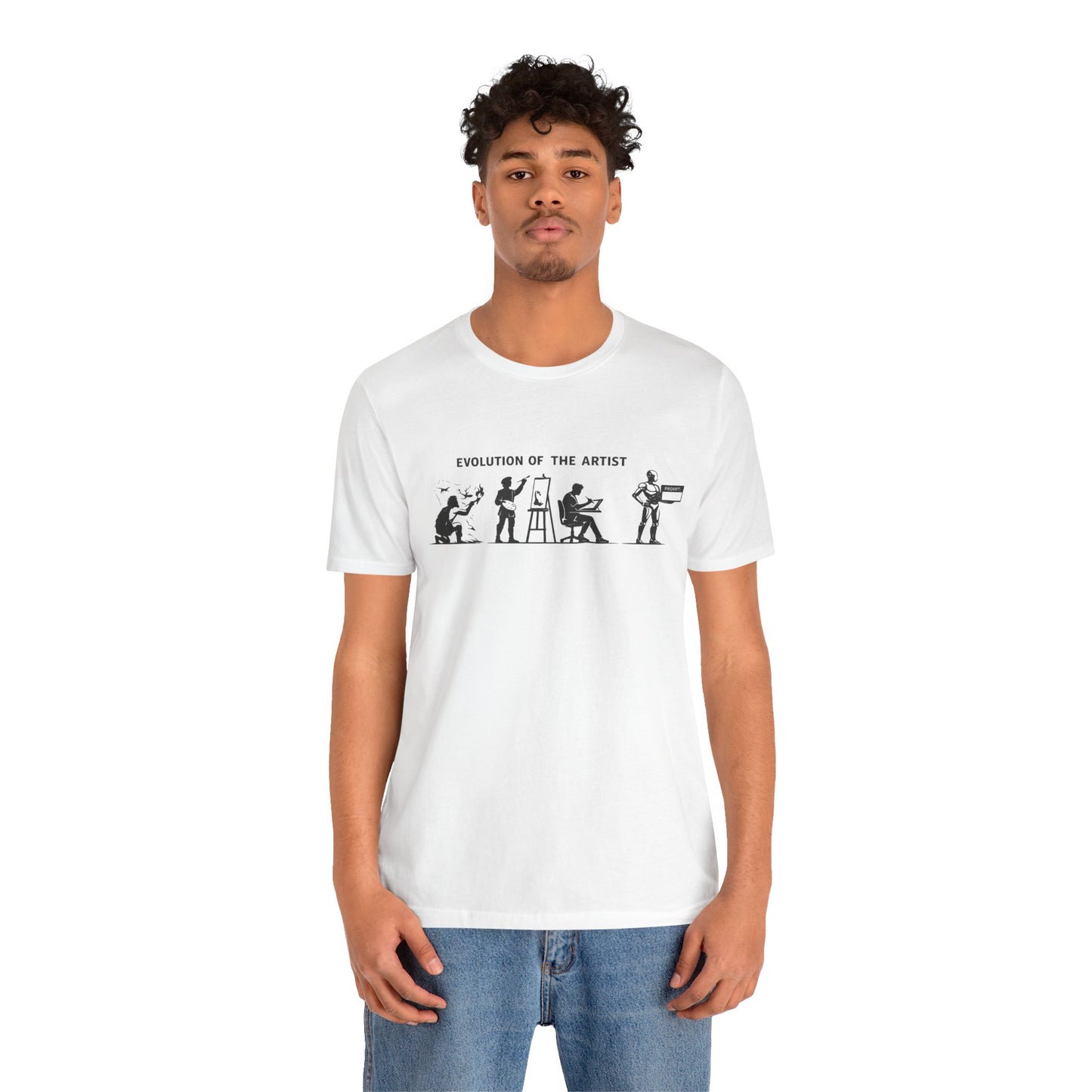 Artist Evolution T-Shirt – “Evolution of the Artist” Graphic Tee alternate view 8