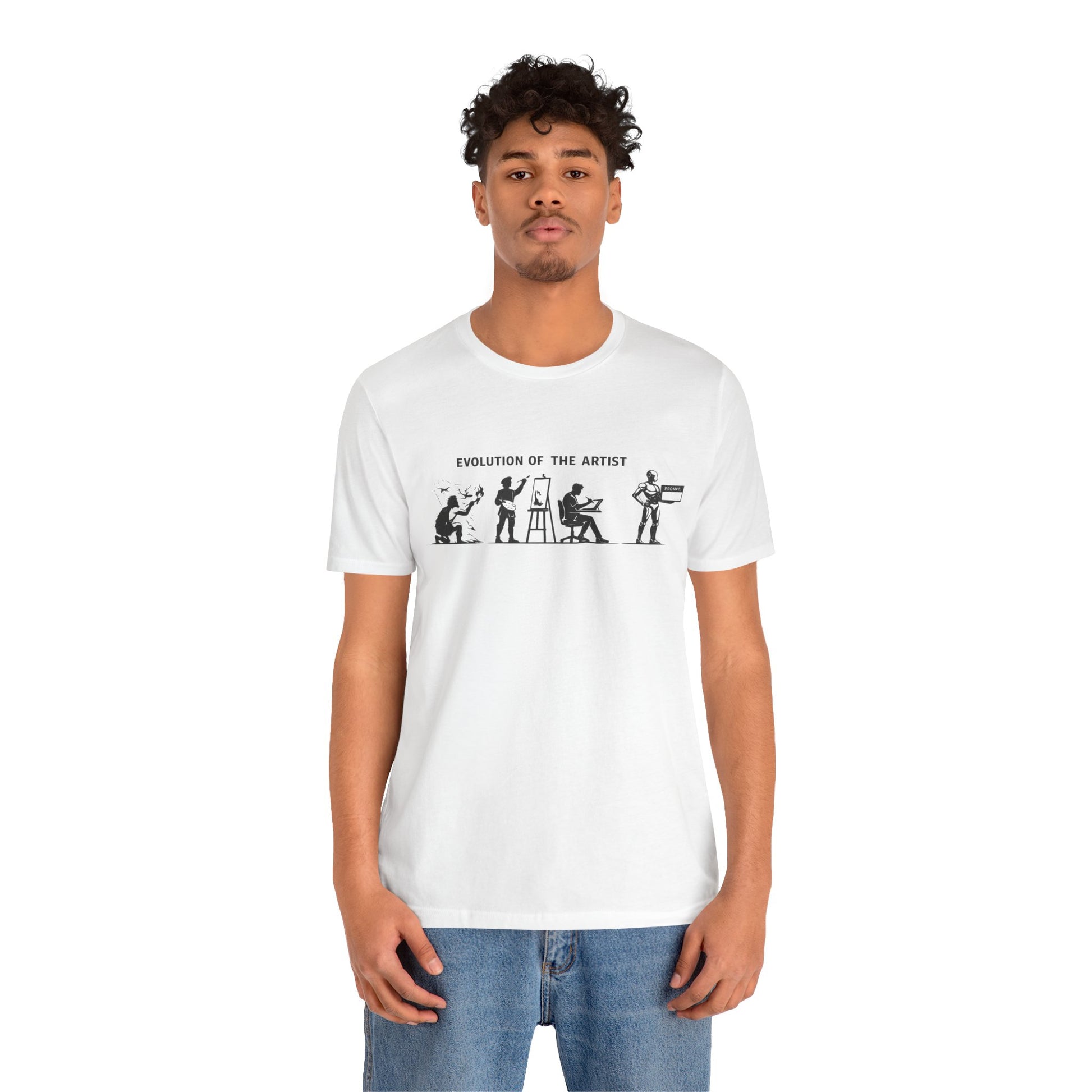 Artist Evolution T-Shirt – “Evolution of the Artist” Graphic Tee alternate view 8