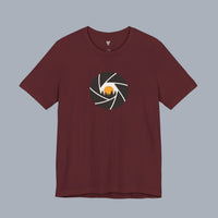 Camera Aperture Mountain T-Shirt — Photography & Outdoor Adventure Tee alternate view 6
