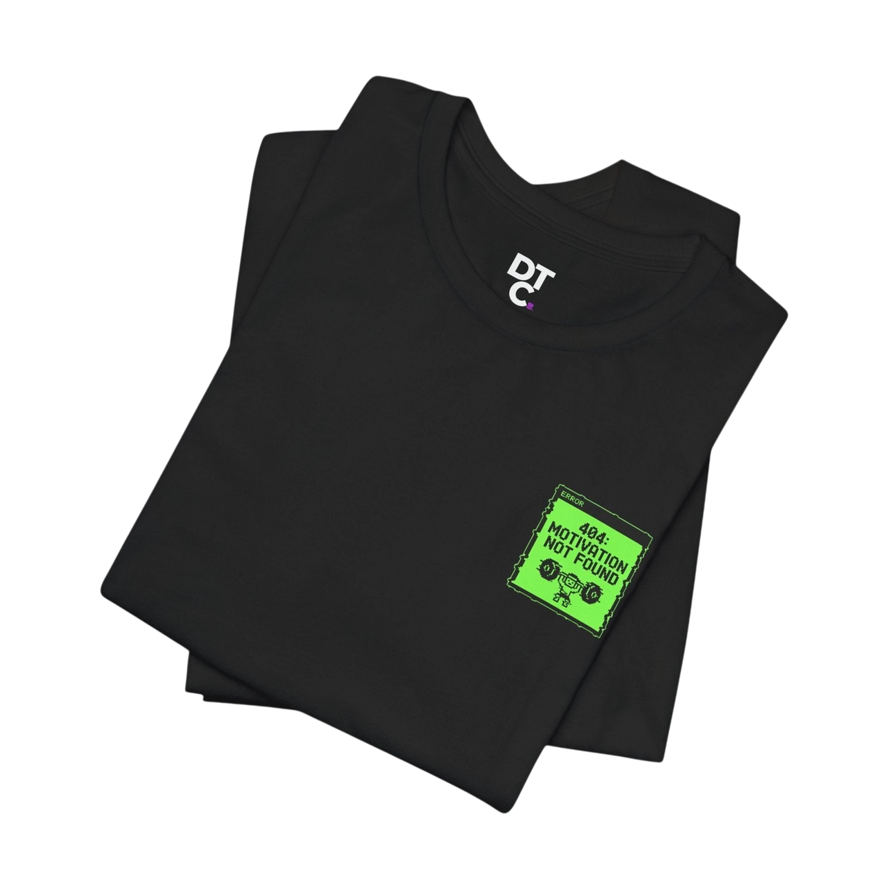 404 Motivation Not Found T-Shirt — Funny Gym Workout Tee alternate view 4