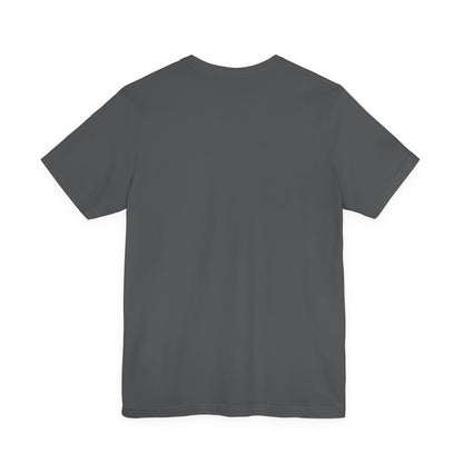 Back view of a dark gray t-shirt