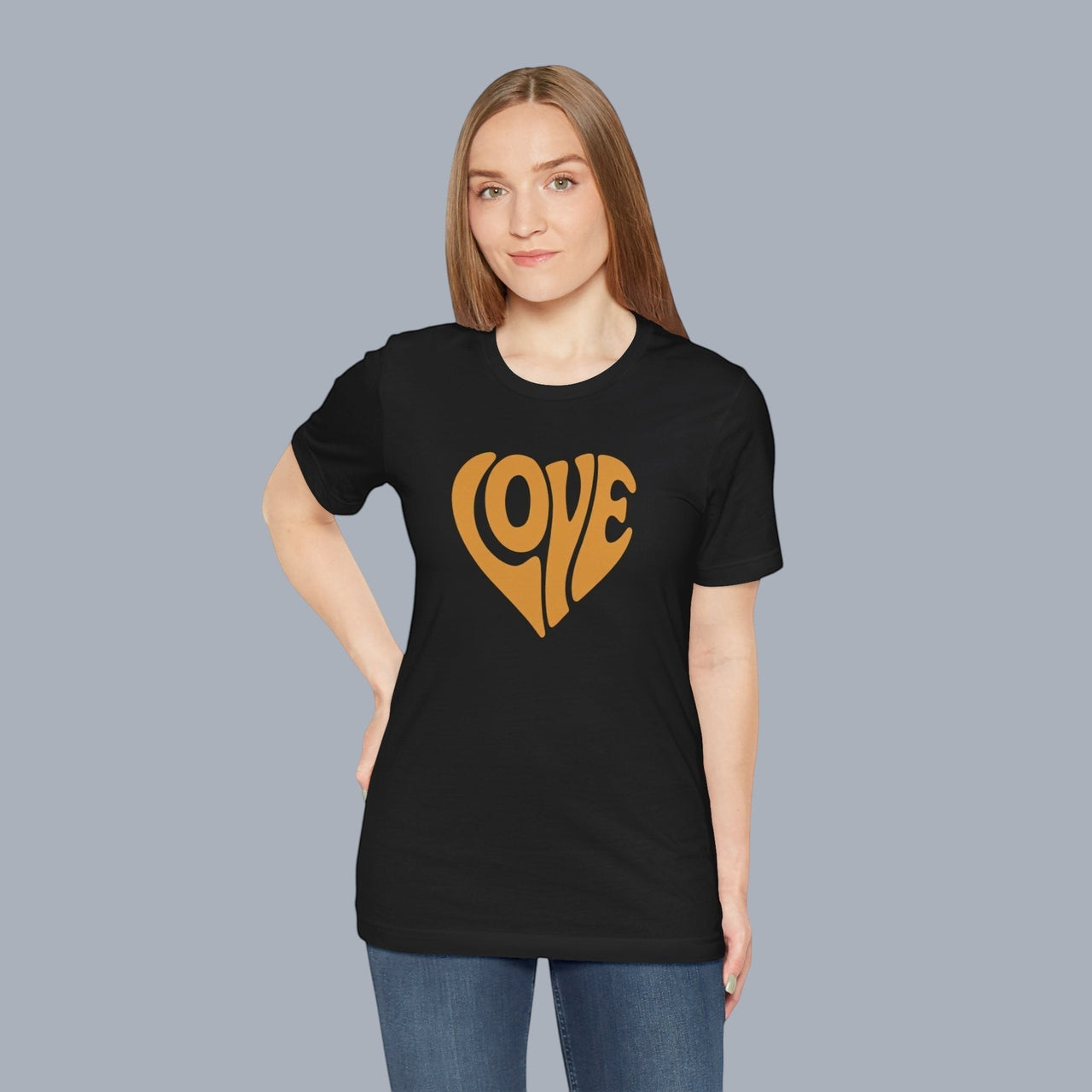 Love Heart Tee — Retro 70s Groove Graphic T-Shirt