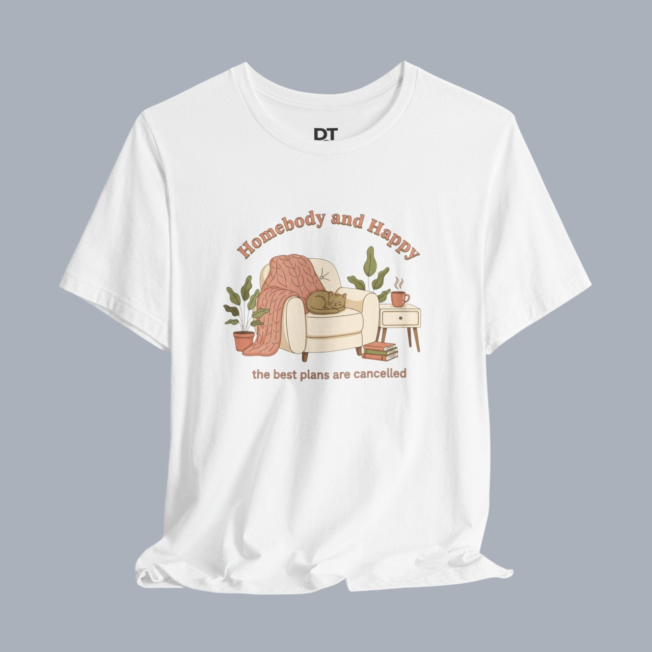 Homebody and Happy Tee | homebody, nesting hygge aesthetic