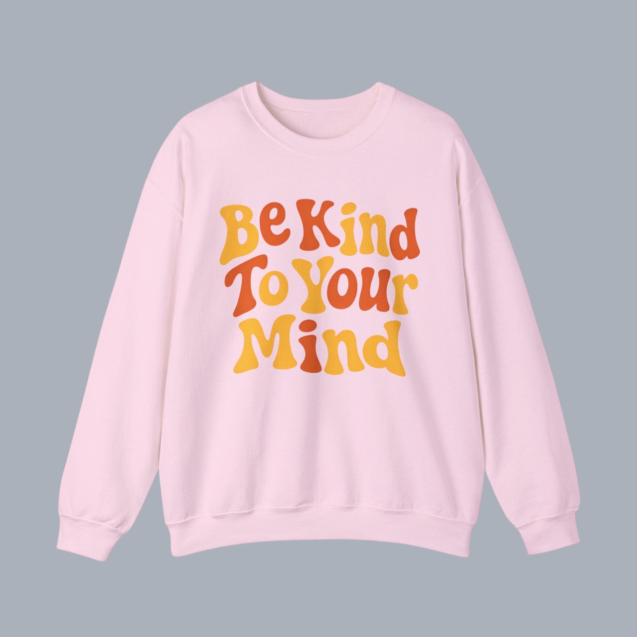 Be Kind To Your Mind Crewneck Sweatshirt – Retro Mental Health Awareness Pullover alternate view 6