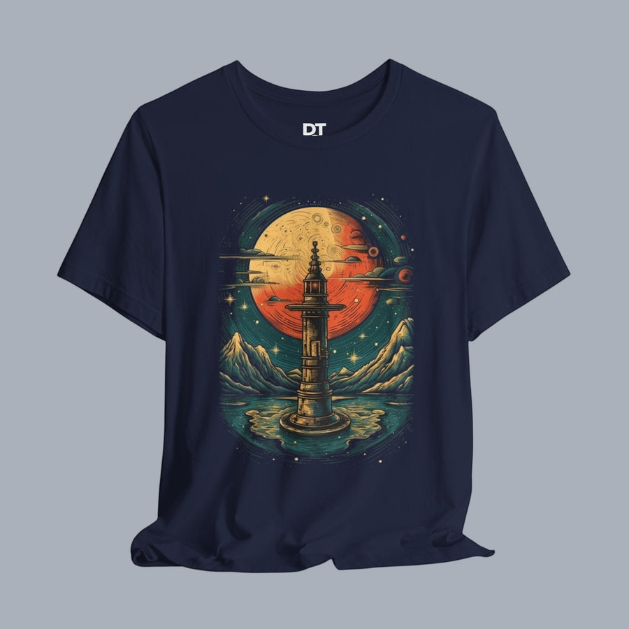 Vintage Telescope Tee — Vintage Space Adventure T‑Shirt