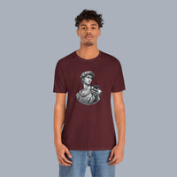 David Statue with AirPods Holding Phone T‑Shirt — Classical Art Meme Tee alternate view 20