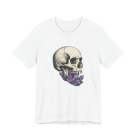 Skull with Purple Crystals Tee — Gothic Skull Crystal T‑Shirt alternate view 6