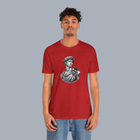 David Statue with AirPods Holding Phone T‑Shirt — Classical Art Meme Tee alternate view 24