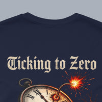 Ticking to Zero Skull Clock T-Shirt
