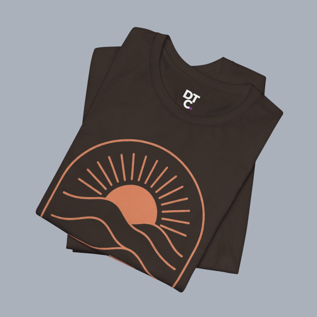 Keep It Simple Sunset Tee — Minimal Camper Van Graphic T-Shirt
