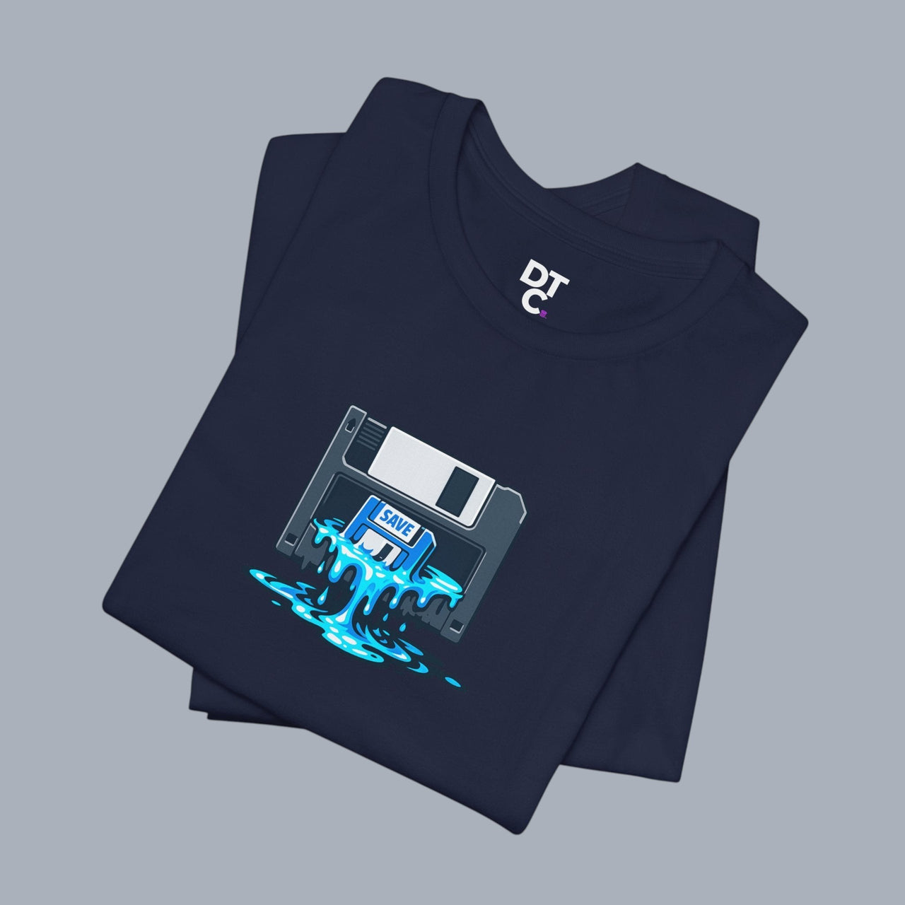 Retro Floppy Disk Tee — Melting 90s Tech Graphic T-Shirt alternate view 16