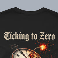 Ticking to Zero Skull Clock T-Shirt