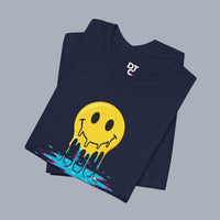 Melting Smile T-Shirt — Drip Smiley Graphic Tee