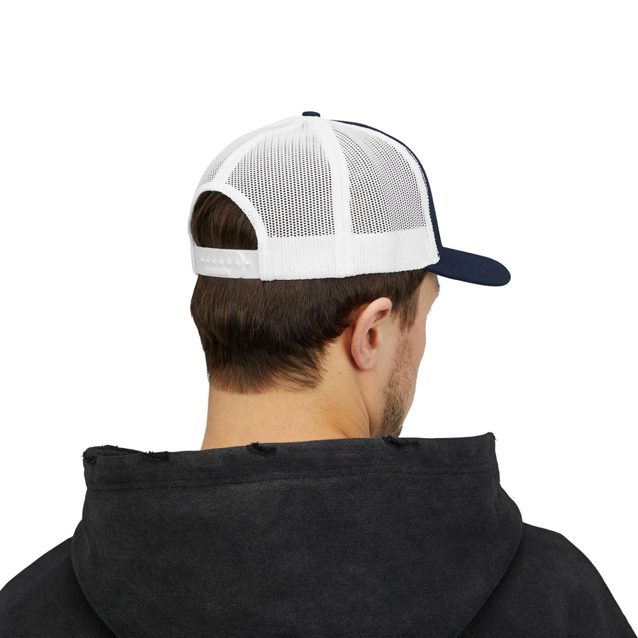 Deadweight Skull Trucker Cap — "Deadweight" Fitness Snapback for Gym & Weightlifting