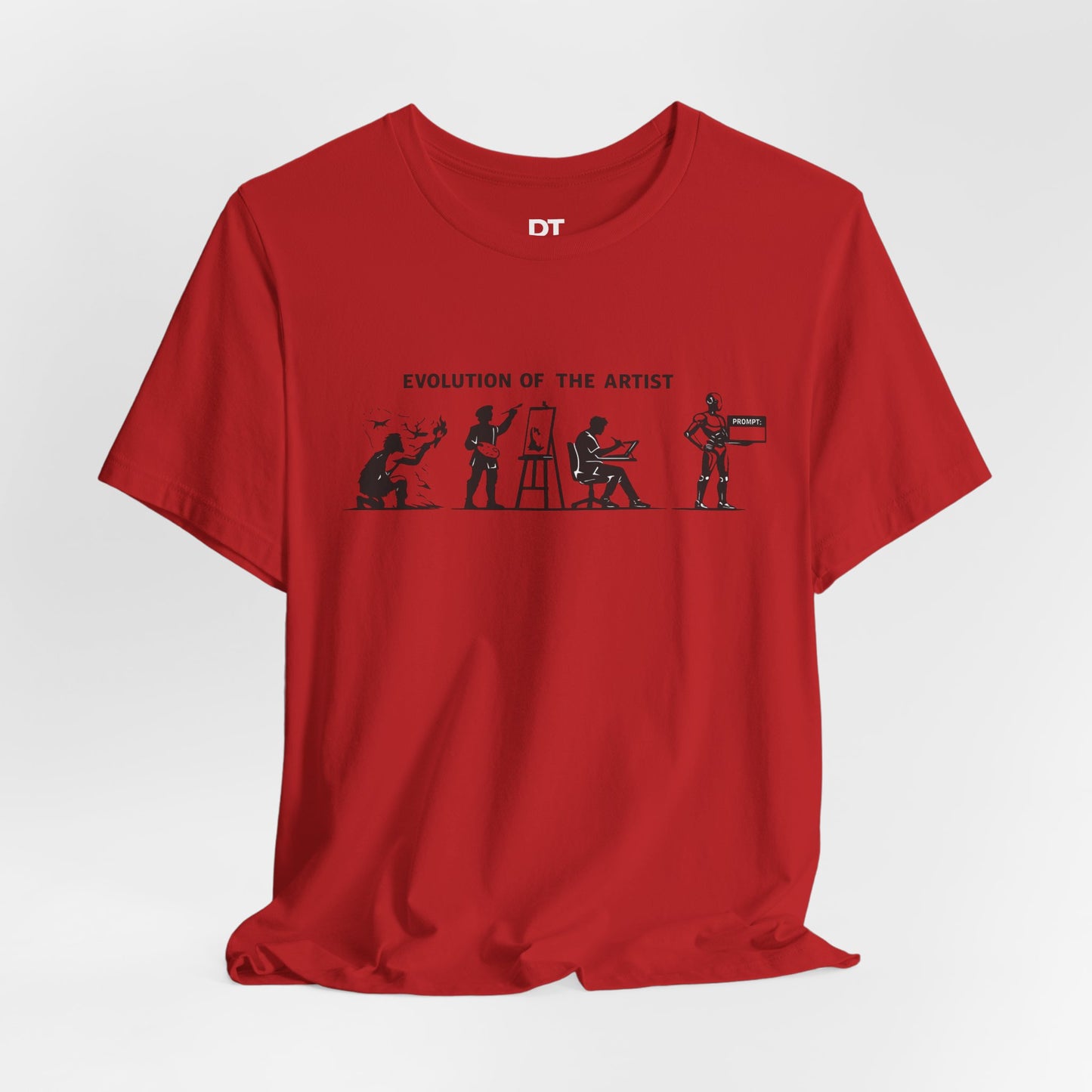 Artist Evolution T-Shirt – “Evolution of the Artist” Graphic Tee alternate view 6