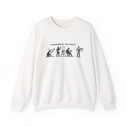 Artist Evolution Crewneck Sweatshirt — "Evolution of the Artist" Graphic Crewneck product photo
