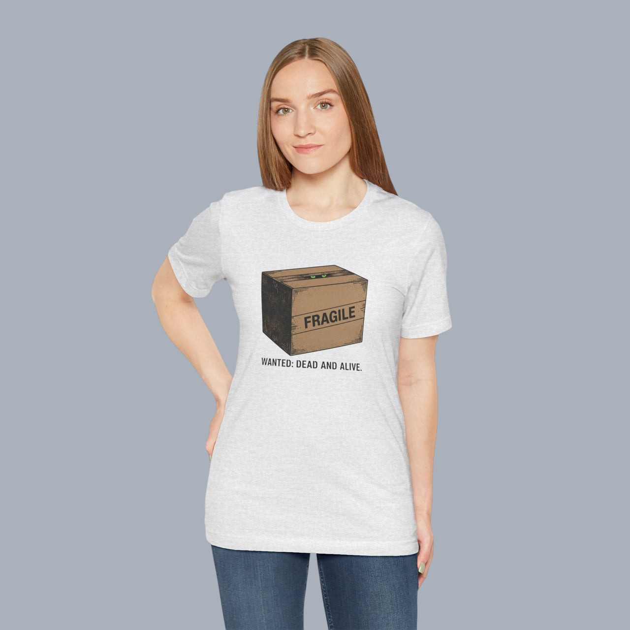 Fragile Box Tee — "Fragile: Wanted: Dead and Alive" Graphic T-Shirt alternate view 12