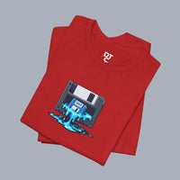 Retro Floppy Disk Tee — Melting 90s Tech Graphic T-Shirt alternate view 24