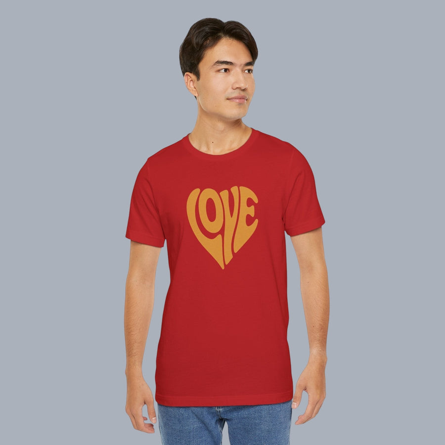 Love Heart Tee — Retro 70s Groove Graphic T-Shirt