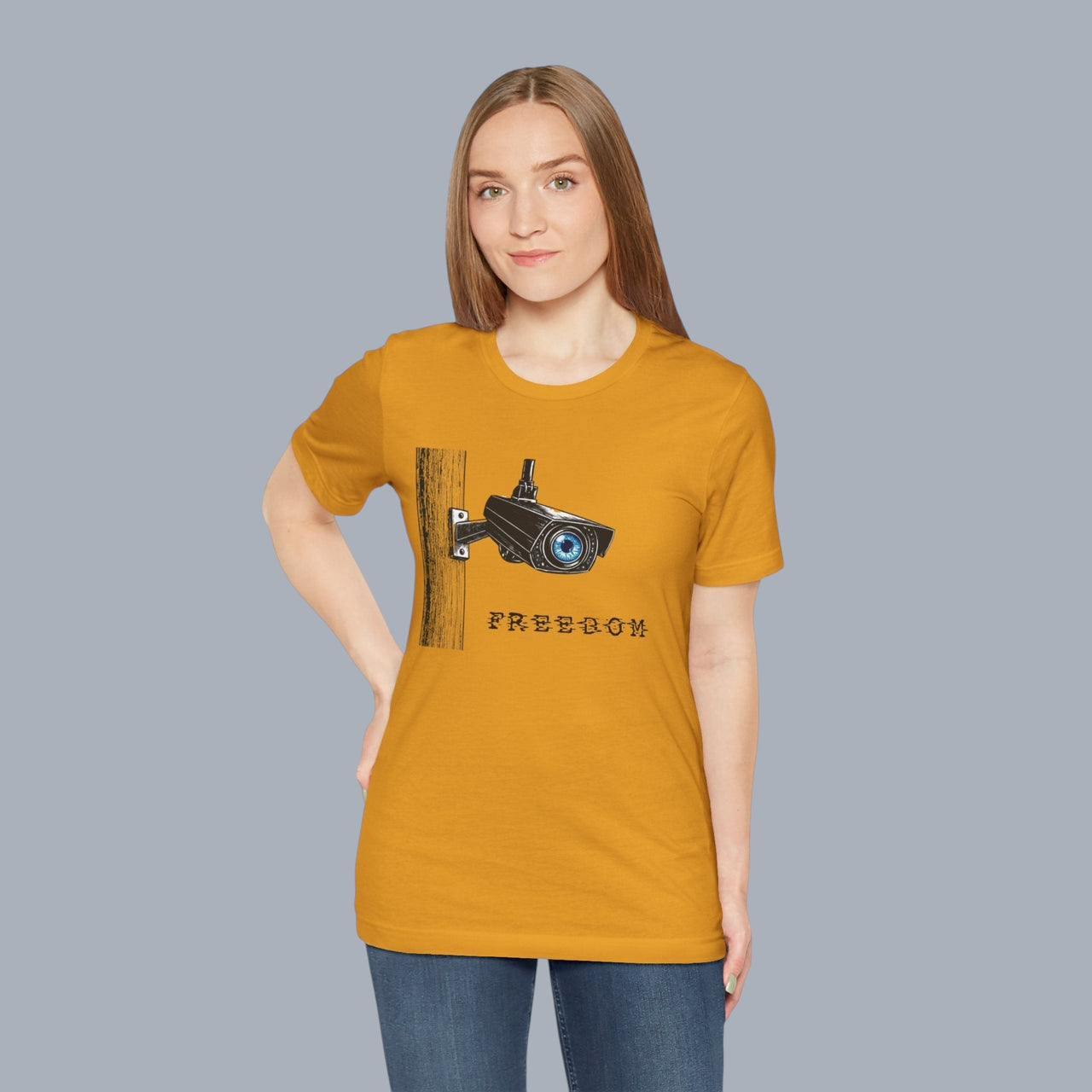 Surveillance Camera 'Freedom' Graphic T-Shirt alternate view 17