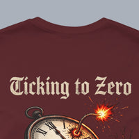 Ticking to Zero Skull Clock T-Shirt