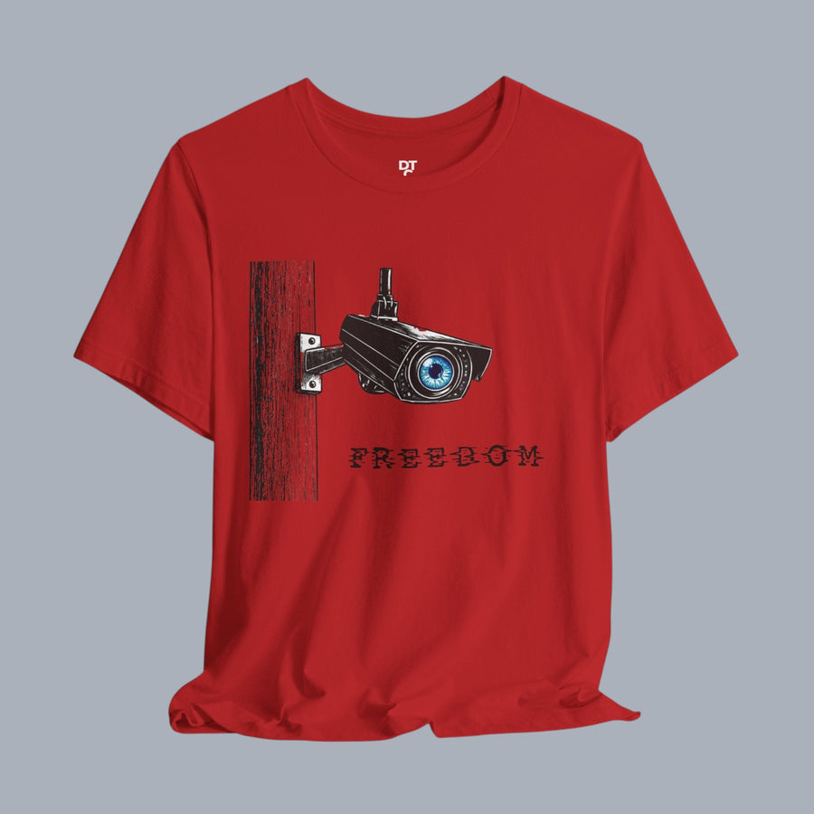 Surveillance Camera 'Freedom' Graphic T-Shirt alternate view 21