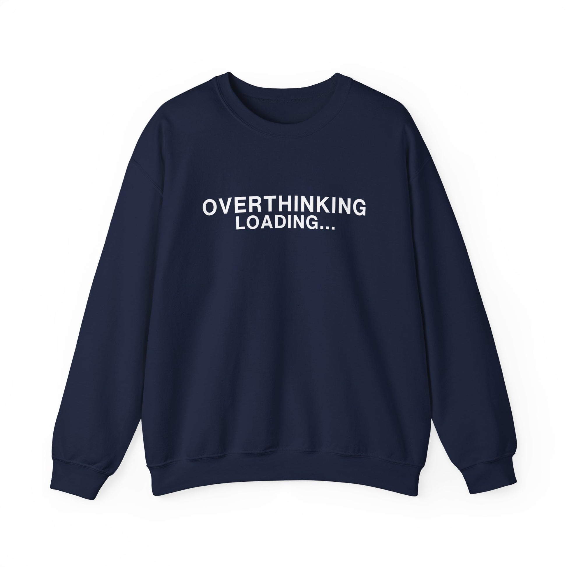 Overthinking Loading... Sweatshirt — Funny Mental Health Crewneck alternate view 5