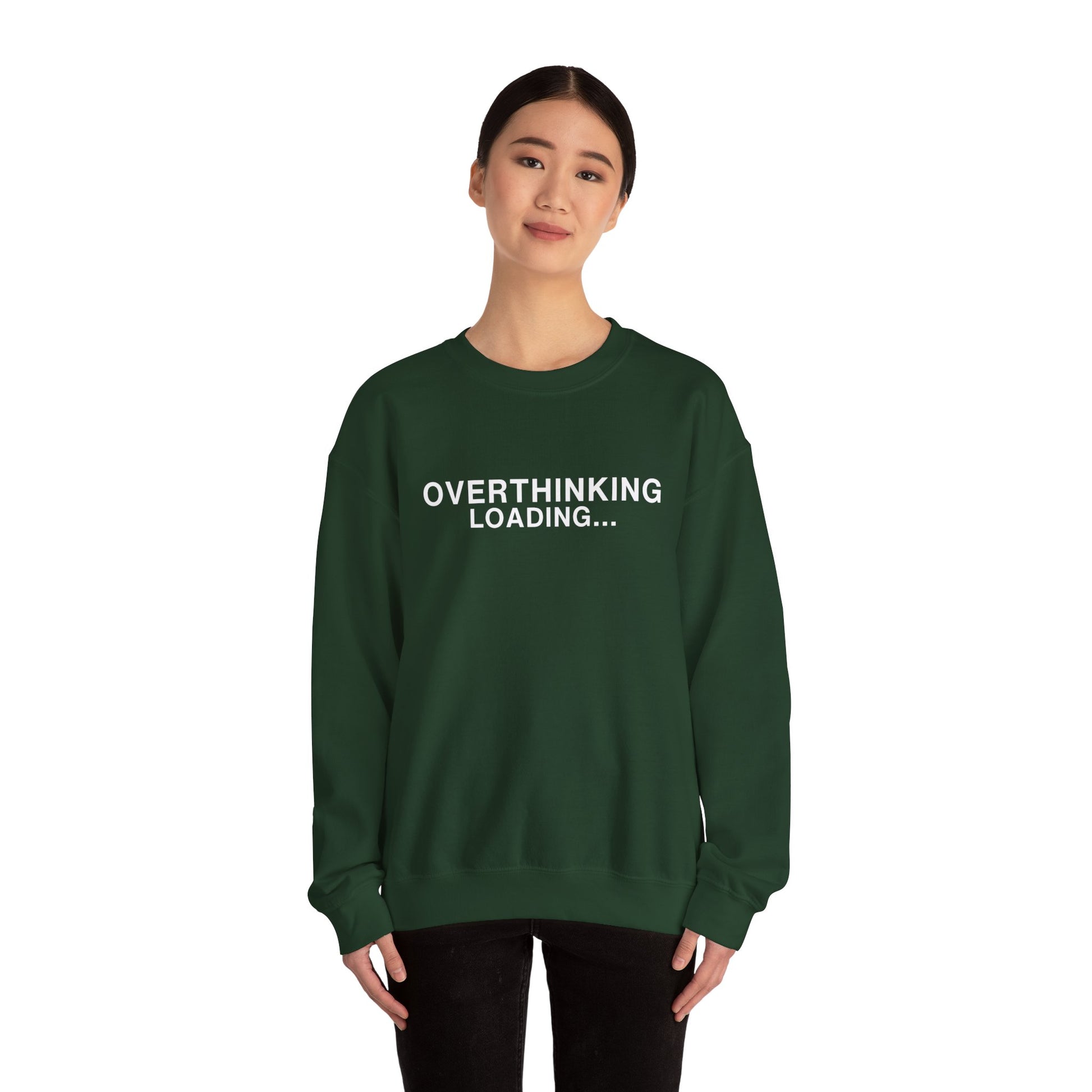 Overthinking Loading... Sweatshirt — Funny Mental Health Crewneck alternate view 11