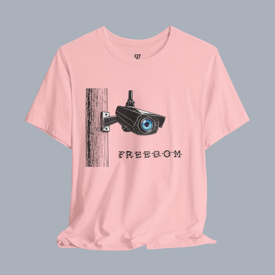 Surveillance Camera 'Freedom' Graphic T-Shirt alternate view 6