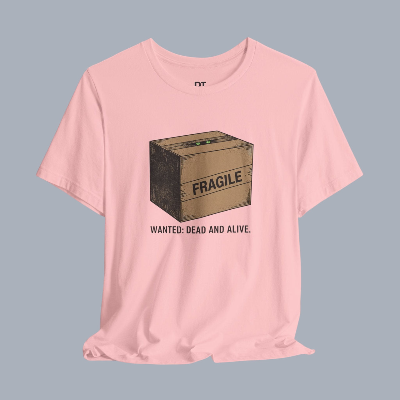 Fragile Box Tee — "Fragile: Wanted: Dead and Alive" Graphic T-Shirt alternate view 5