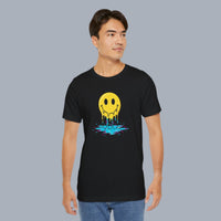 Melting Smile T-Shirt — Drip Smiley Graphic Tee