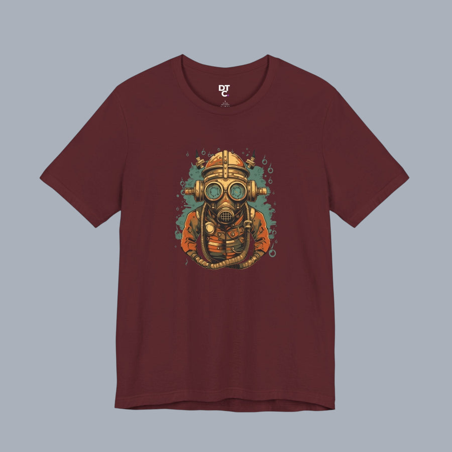 Diver’s Mask T‑Shirt — Vintage Deep Sea Steampunk Graphic Tee