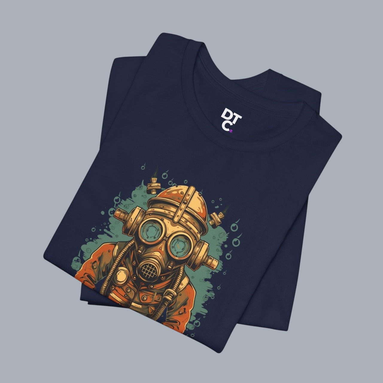 Diver’s Mask T‑Shirt — Vintage Deep Sea Steampunk Graphic Tee