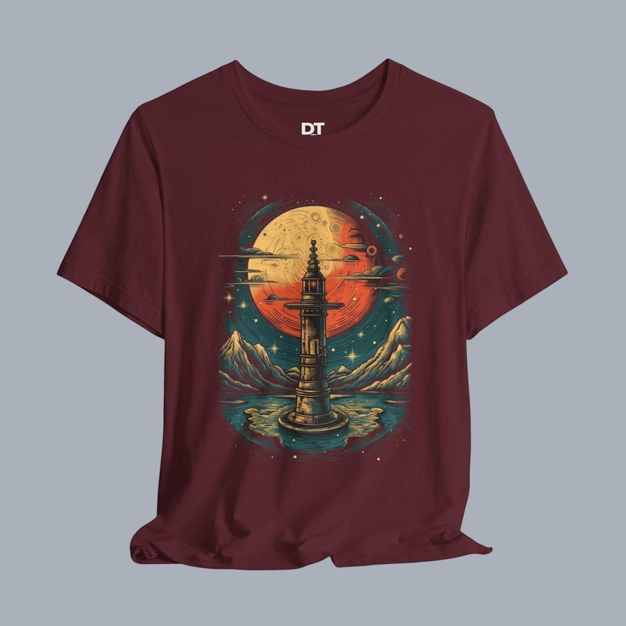 Vintage Telescope Tee — Vintage Space Adventure T‑Shirt