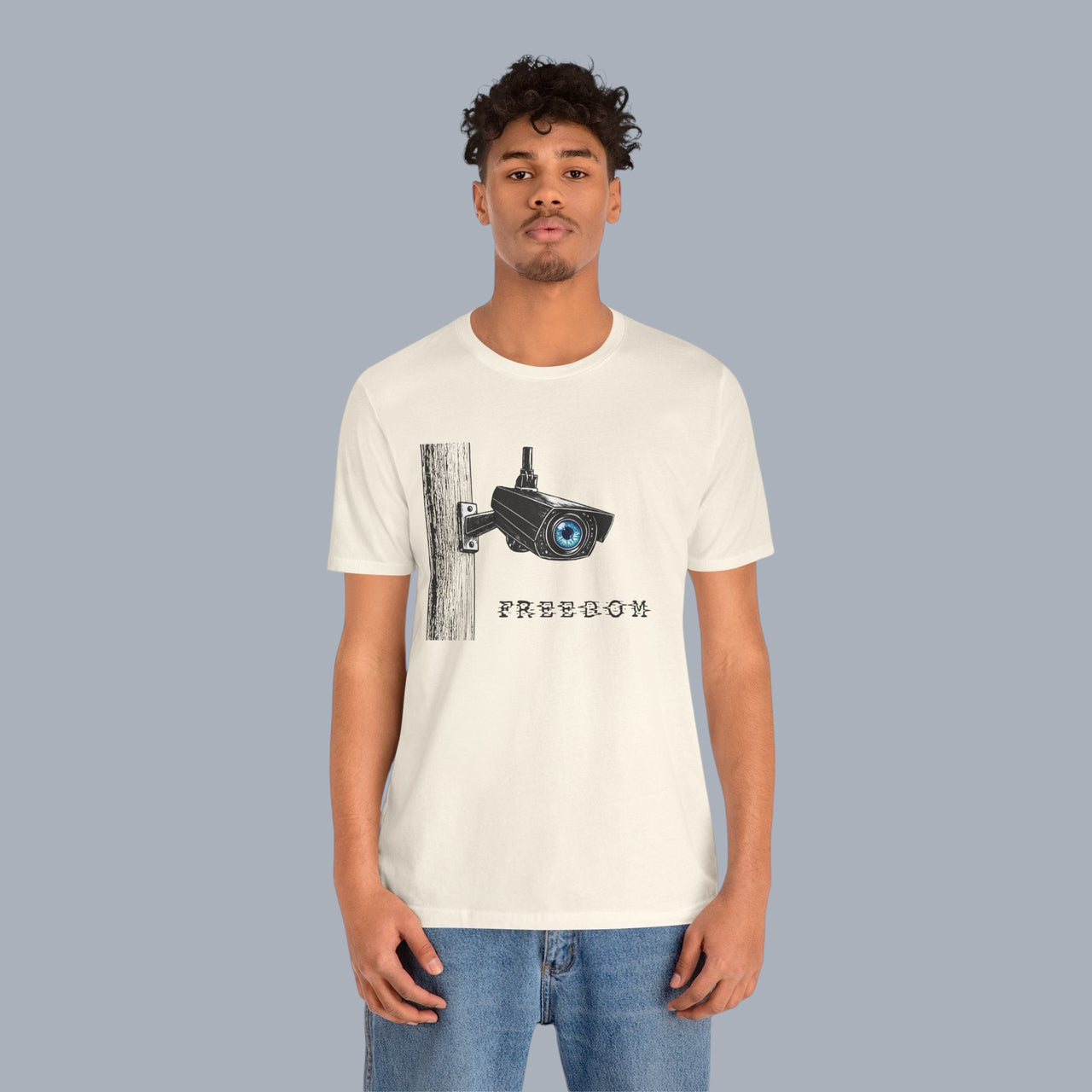 Surveillance Camera 'Freedom' Graphic T-Shirt alternate view 14