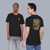 Not Built For This Timeline T‑Shirt — Astronaut Relaxing Graphic Tee alternate view 2