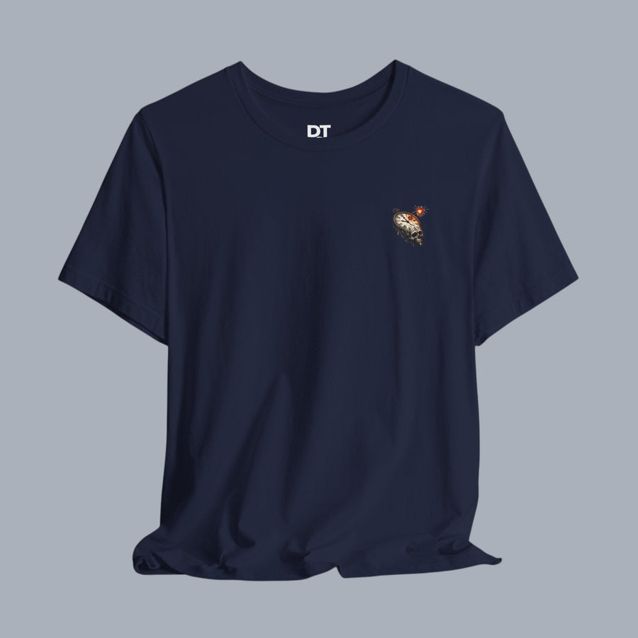 Ticking to Zero Skull Clock T-Shirt