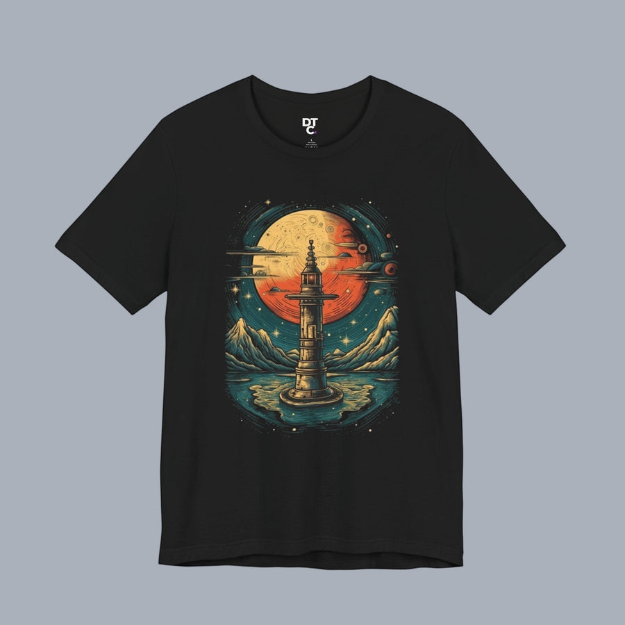 Vintage Telescope Tee — Vintage Space Adventure T‑Shirt