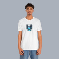 Retro Floppy Disk Tee — Melting 90s Tech Graphic T-Shirt alternate view 2