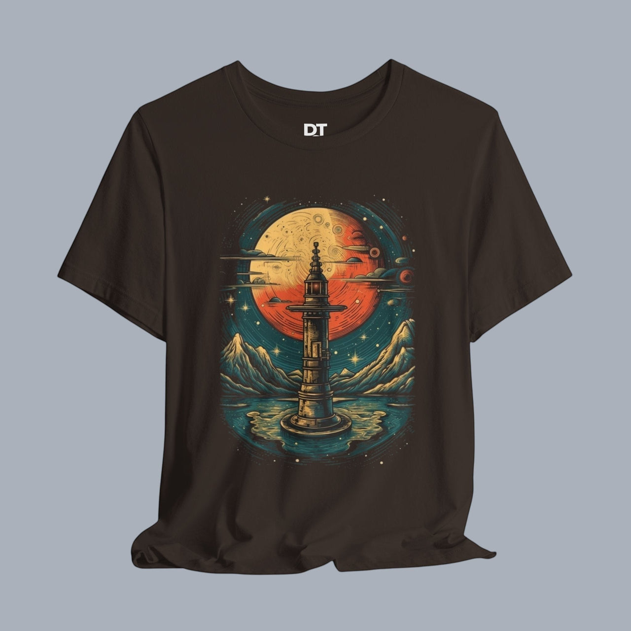 Vintage Telescope Tee — Vintage Space Adventure T‑Shirt
